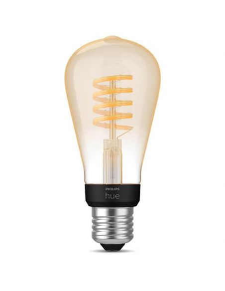 Bombilla LED filamento ST72 550Lm 7W 2.100K - Philips Hue - Compatible con Alexa, Google Home | LeonLeds