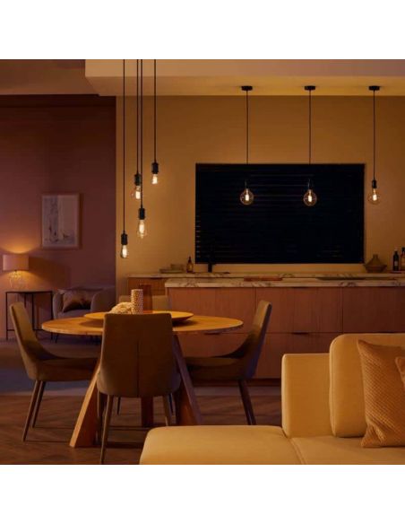 Bombilla LED Globo G93 Edison 550Lm 7W 2.100K - Philips Hue - Compatible con Alexa, Google Home 8719514301481 | LeonLeds