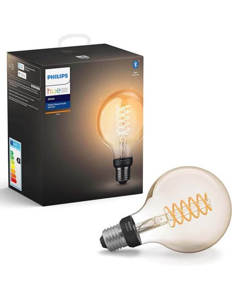 Bombilla LED Globo G93 Edison 550Lm 7W 2.100K - Philips Hue - Compatible con Alexa, Google Home | LeonLeds