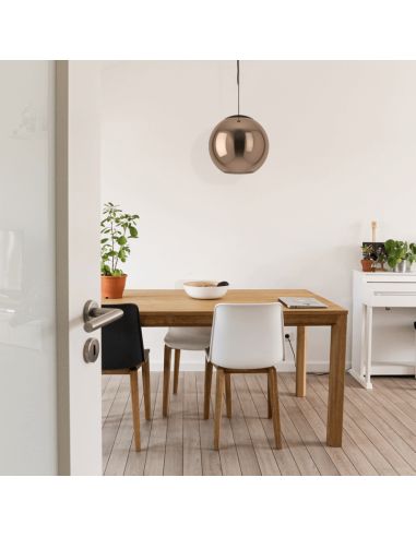 Suspension ronde en verre cuivré Ambiance Córdoba