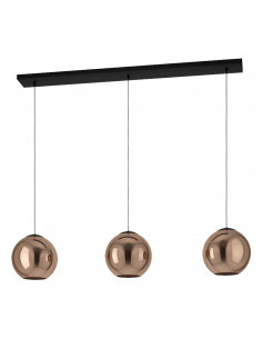 Suspensão de cristal Córdoba com 3 luzes