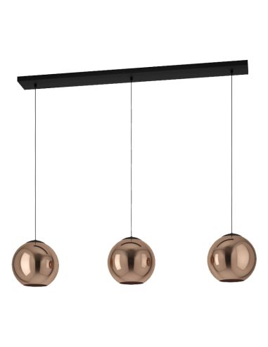 Suspensão de cristal Córdoba com 3 luzes