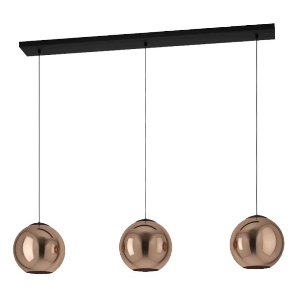 Suspensão de cristal Córdoba com 3 luzes