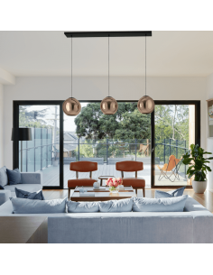 Lámpara colgante de cristal Córdoba de 3 luces 2