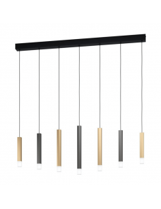 Luminária pendente LED minimalista de 7 luzes