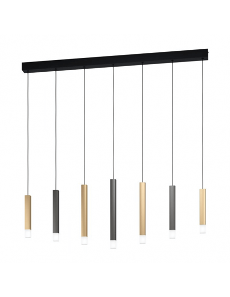 Suspension minimaliste à 7 lumières DEL