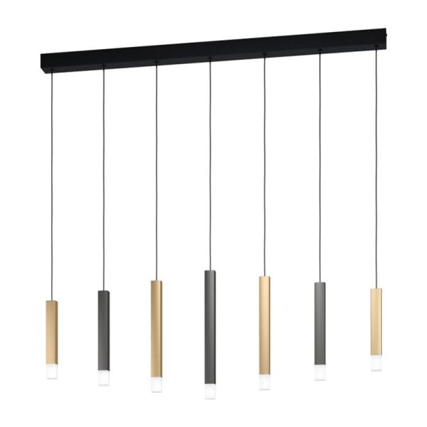 Luminária pendente LED minimalista de 7 luzes