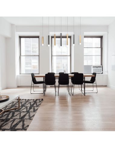 Luminária pendente de LED minimalista de 7 luzes ambiente