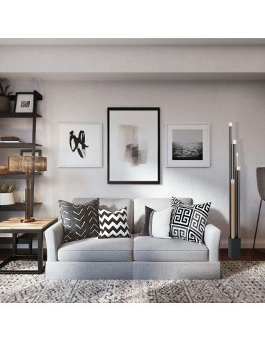 Lámpara de pie LED de metal Estanterios regulable ambiente