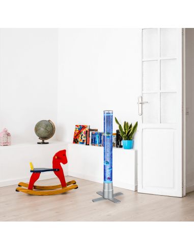 Candeeiro de pé LED multicolor Motion com peixe ambiente RGB de 61 cm