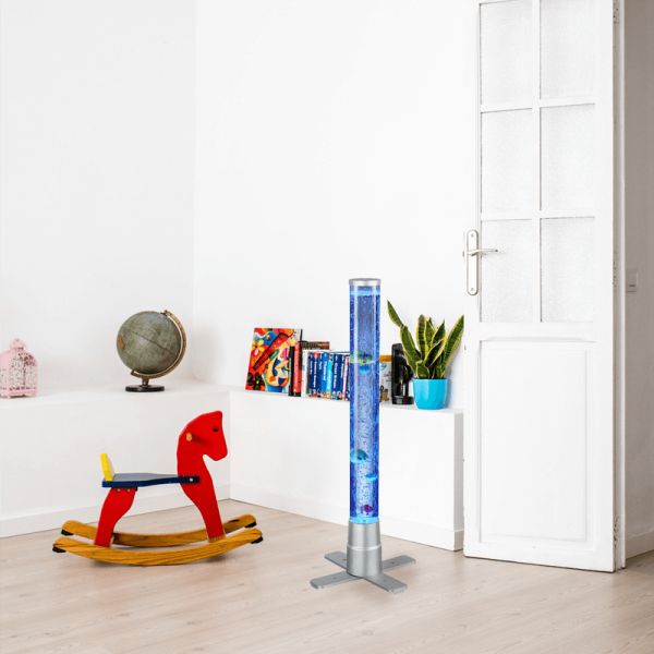 Lámpara de pie LED multicolor Motion con peces 61cm RGB ambiente