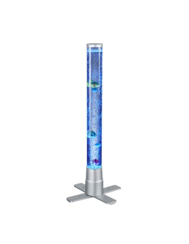 Lámpara de pie LED multicolor Motion con peces 61cm