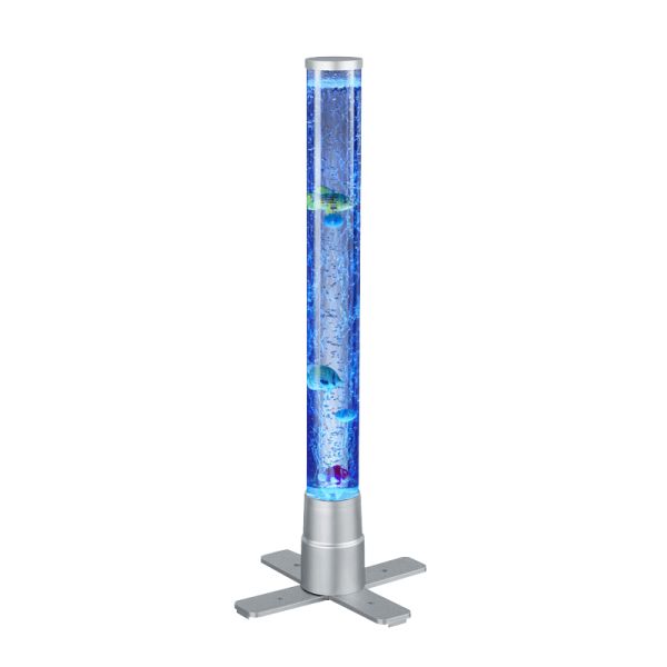 Lámpara de pie LED multicolor Motion con peces 61cm