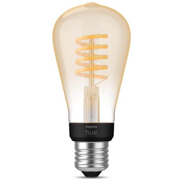 Bombilla LED filamento ST64 550Lm 7W 2.100K - Philips Hue - Compatible con Alexa, Google Home | LeonLeds