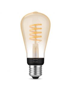 Bombilla LED filamento ST64 550Lm 7W 2.100K - Philips Hue - Compatible con Alexa, Google Home | LeonLeds