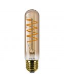 Flame Gold Tubular T32 Lâmpada LED Regulável 4W - 25W 1800K Vintage LED 8719514315495 | leonleds