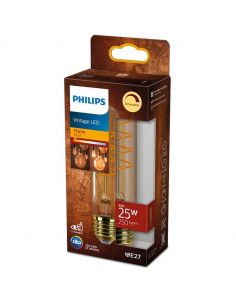 Flamme Or Tubulaire T32 LED Ampoule Dimmable 4W - 25W 1800K Vintage LED 8719514315495 | leonleds 2