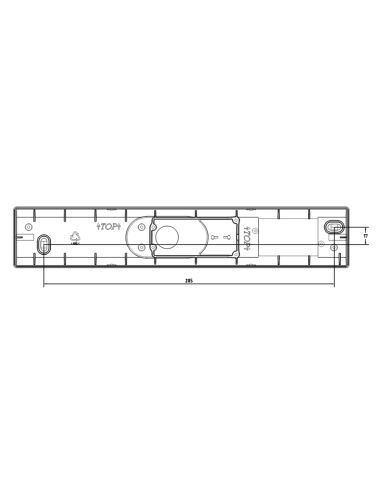 Applique murale à LED pour verre de salle de bain Mesures Philips | Éclairage LeonLeds