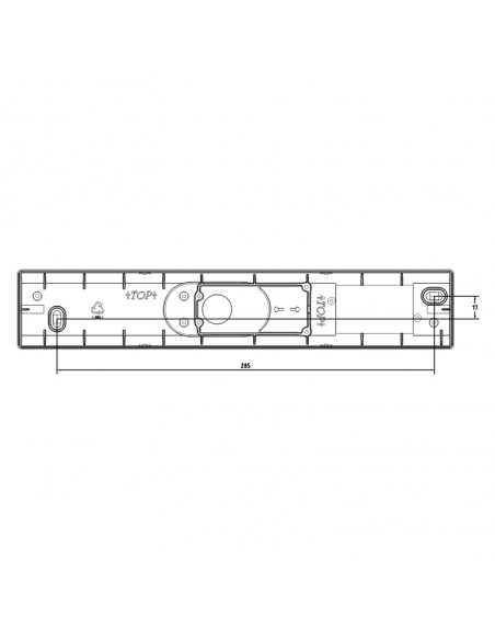 Applique murale à LED pour verre de salle de bain Mesures Philips | Éclairage LeonLeds