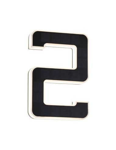 Numéro de maison LED solaire rechargeable 2