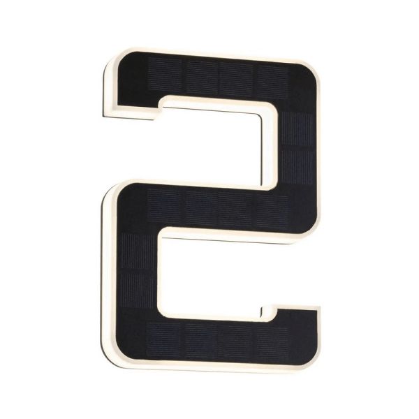 Numéro de maison LED solaire rechargeable 2