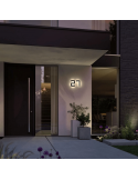 Número para casa con luz LED solar y recargable