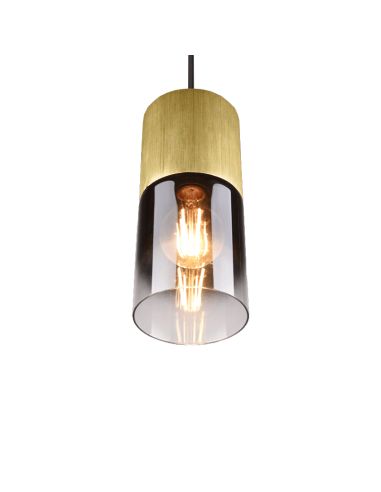 Lámpara colgante Robin de metal bronce Trio Lighting
