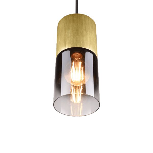 Lámpara colgante Robin de metal bronce Trio Lighting