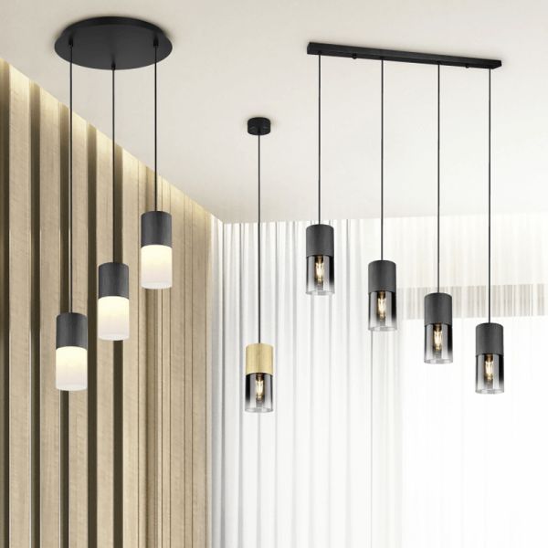 Luminária pendente Robin em metal bronze ambiente