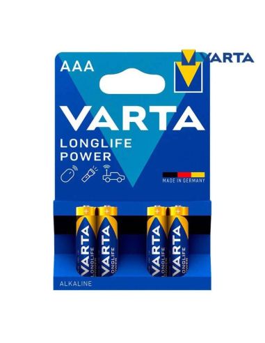 Pila Alcalina AAA LonLife Power de Varta LR03 1.5V 4008496559749 | LeonLeds