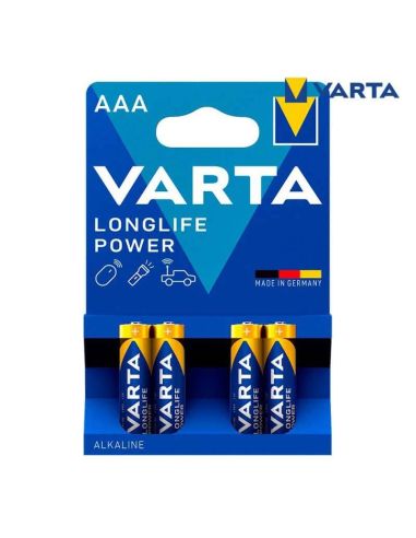 Pila Alcalina AAA LonLife Power de Varta LR03 1.5V 4008496559749 | LeonLeds