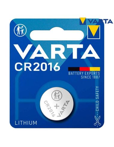 Pila Litio de botón CR2016 3V Blister 1 Unid. 008496276639 Varta | LeonLeds