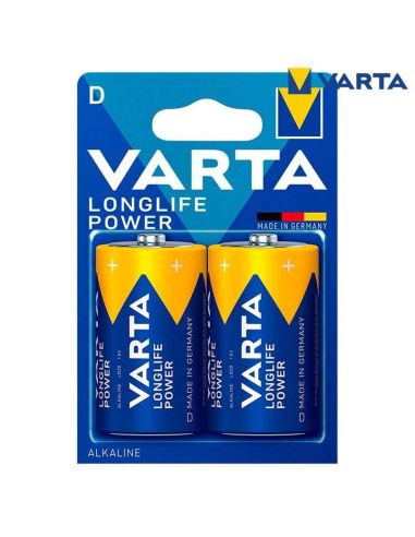 Pila Alcalina Longlife Power LR20 Tipo D (2 Unid.) 4008496559237 | LeonLeds