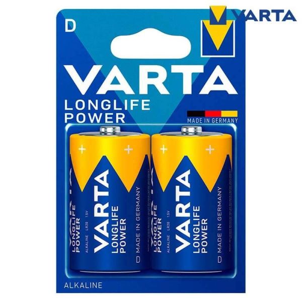 Pila Alcalina Longlife Power LR20 Tipo D (2 Unid.) 4008496559237 | LeonLeds