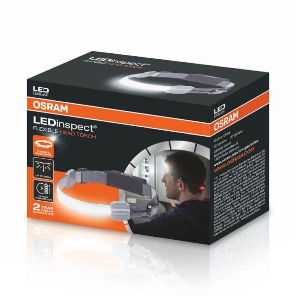Linterna LED Flexible de cabeza con luz Frontal y Luz Trasera Roja Inspection Lamp LEDIL 414 4052899630994 | LeonLeds