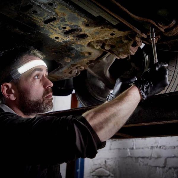 Lampe frontale LED flexible avec feu avant et feu arrière rouge Lampe d'inspection LEDIL 414 4052899630994 | leonleds