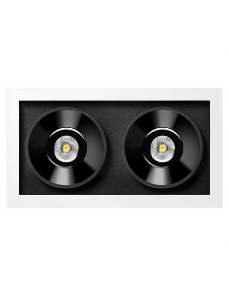 Black Foster Recessed 2 ArkosLight | LeonLeds Iluminación
