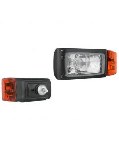 Foco Led Luz Día Caminero 4+4 Leds 12v-18w Power Light 3cmx10cm