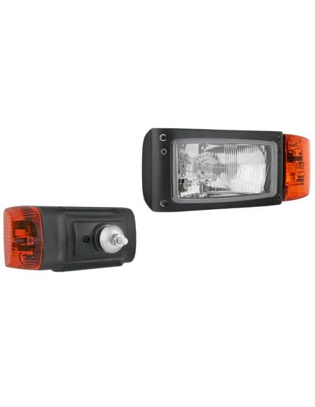 Faro delantero con soporte trasero 12V Posición, Intermitente, Luz de Cruce y Luz de Carretera Wesem | LeonLeds