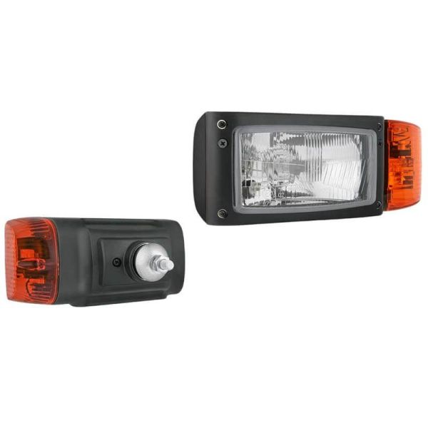 Faro delantero con soporte trasero 12V Posición, Intermitente, Luz de Cruce y Luz de Carretera Wesem | LeonLeds