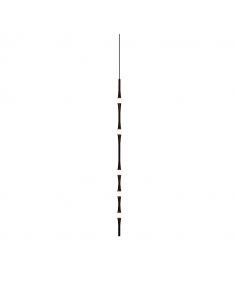 Luminária pendente LED vertical minimalista orvalho