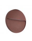 Baliza superficie LED redonda 7643 Corten | LeonLeds Iluminación