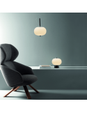 Lámpara de mesa LED Ilargi madera negra Leds C4
