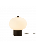 Lámpara de mesa LED Ilargi madera negra