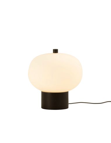 Lámpara de mesa LED Ilargi madera negra