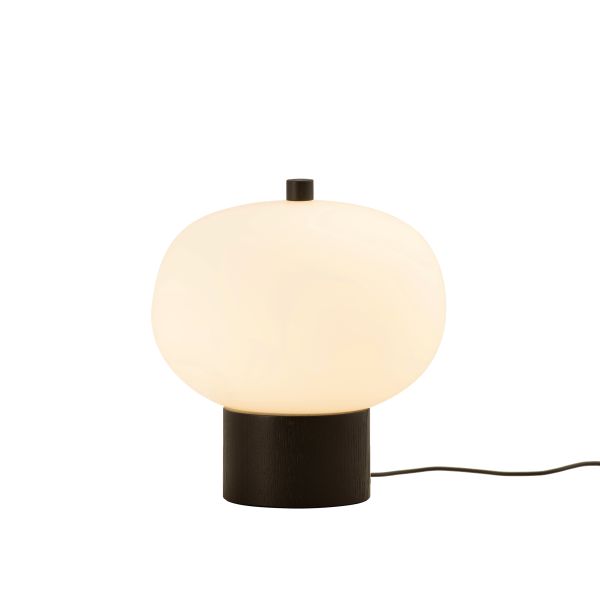 Lámpara de mesa LED Ilargi madera negra