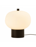 Candeeiro de mesa grande de madeira preta Ilargi LED