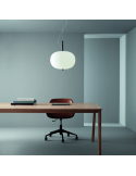 Lámpara colgante LED Ilargi negro regulable ambiente Leds C4
