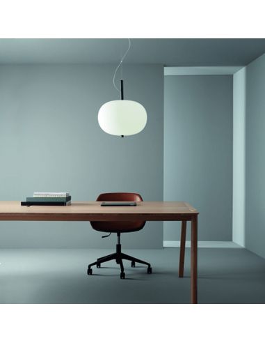 Lámpara colgante LED Ilargi negro regulable ambiente Leds C4