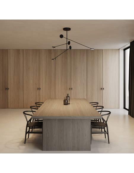 Suspension invisible 3 lumières ambiance on-off